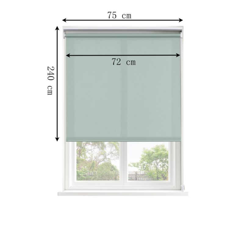 GoodHome Halo rullegardin 72 x 240 cm i pistaciegrøn