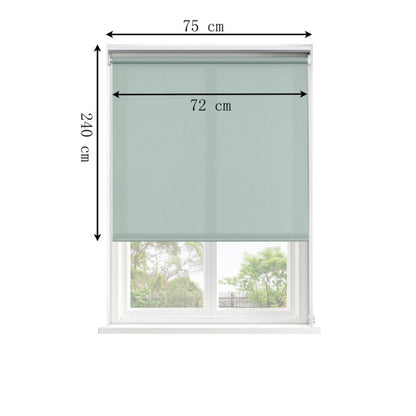 GoodHome Halo rullegardin 72 x 240 cm i pistaciegrøn