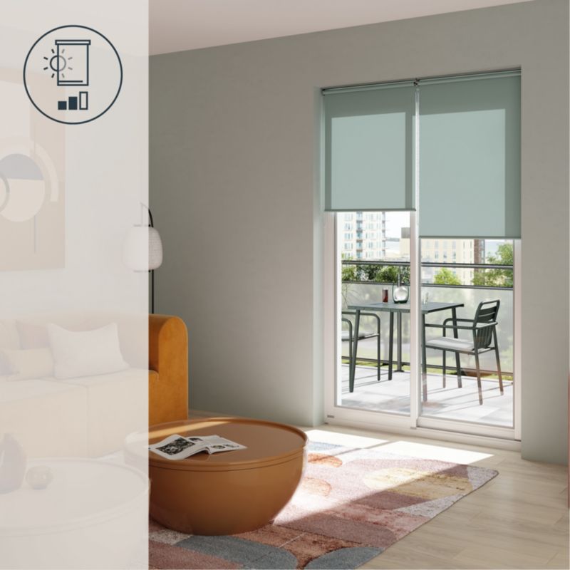GoodHome Halo rullegardin 72 x 240 cm i pistaciegrøn