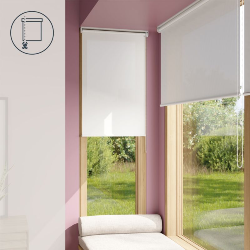 GoodHome Halo rullegardin 82 x 160 cm hvid