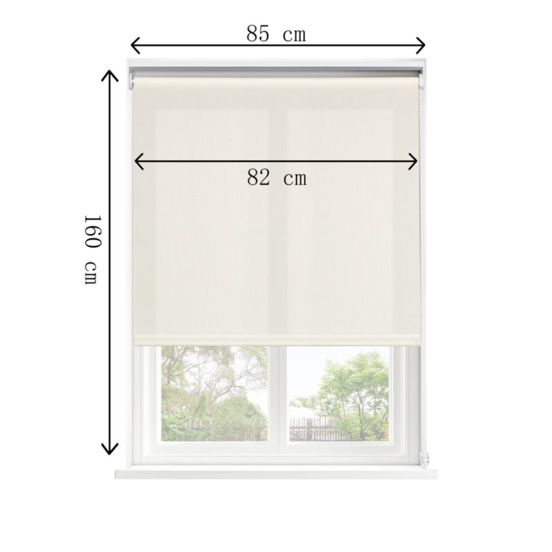 GoodHome Halo rullegardin 82 x 160 cm hvid