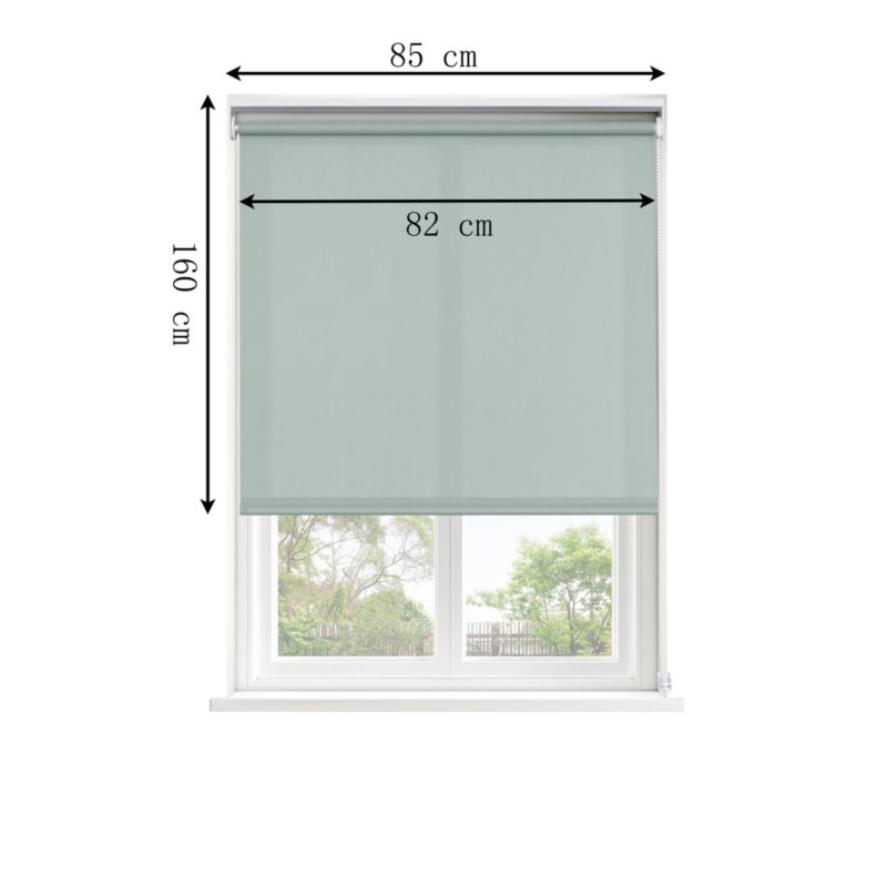 GoodHome Halo rullegardin 82 x 160 cm i lysegrøn