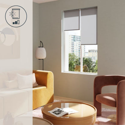 GoodHome Halo rullegardin 82 x 160 cm grå