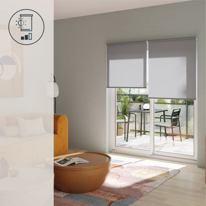 GoodHome Halo rullegardin 87 x 160 cm grå