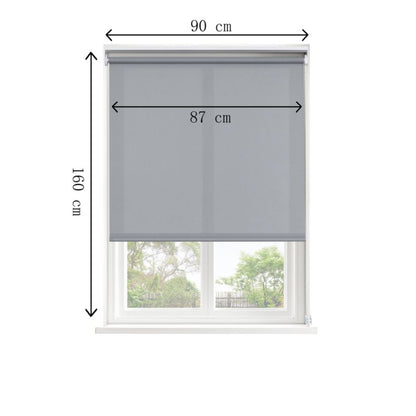 GoodHome Halo rullegardin 87 x 160 cm grå