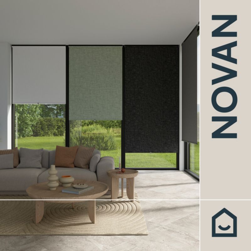 GoodHome Novan rullegardin 73 x 240 cm lys grøn