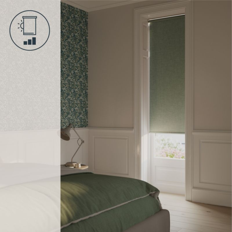 GoodHome Novan rullegardin 73 x 240 cm lys grøn