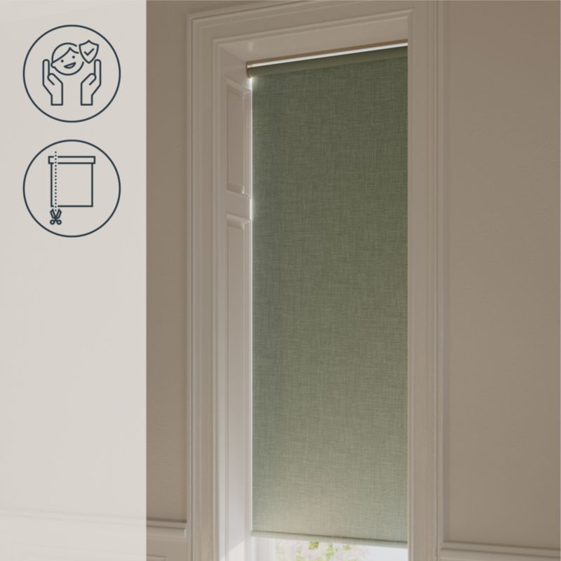 GoodHome Novan rullegardin 73 x 240 cm lys grøn