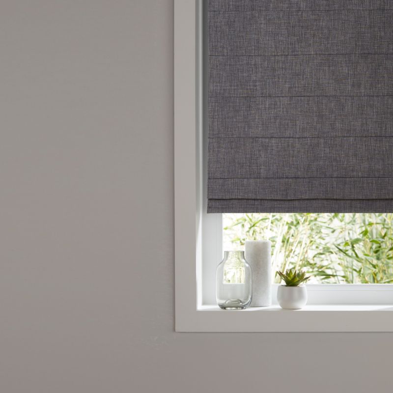 GoodHome Soyo romersk rullegardin 90 x 160 cm grå