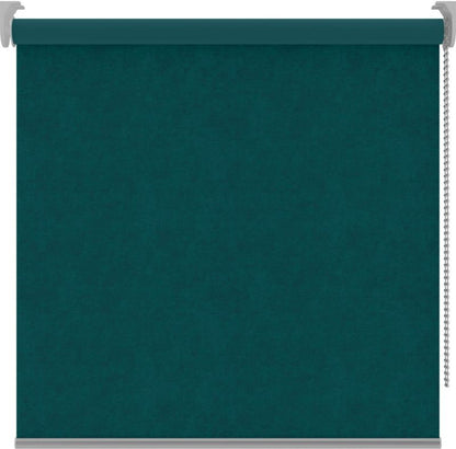 Velvet rullegardin 117 x 180 cm smaragdgrøn