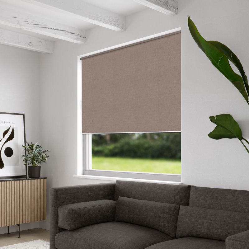 Velvet rullegardin 157 x 180 cm i kaffearoma
