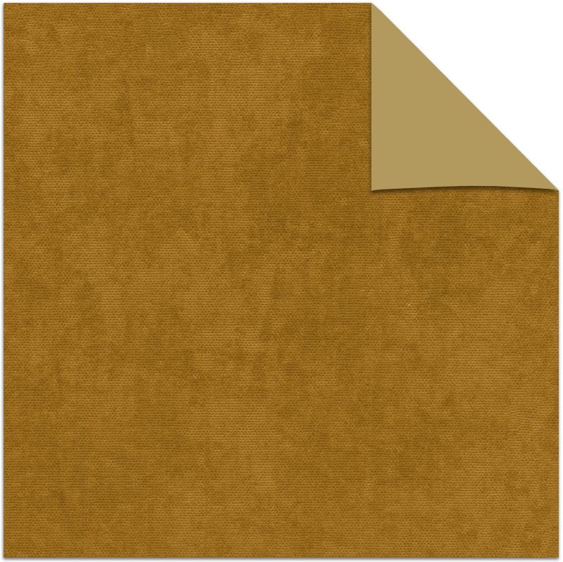 Velvet rullegardin 157 x 180 cm i gul okker