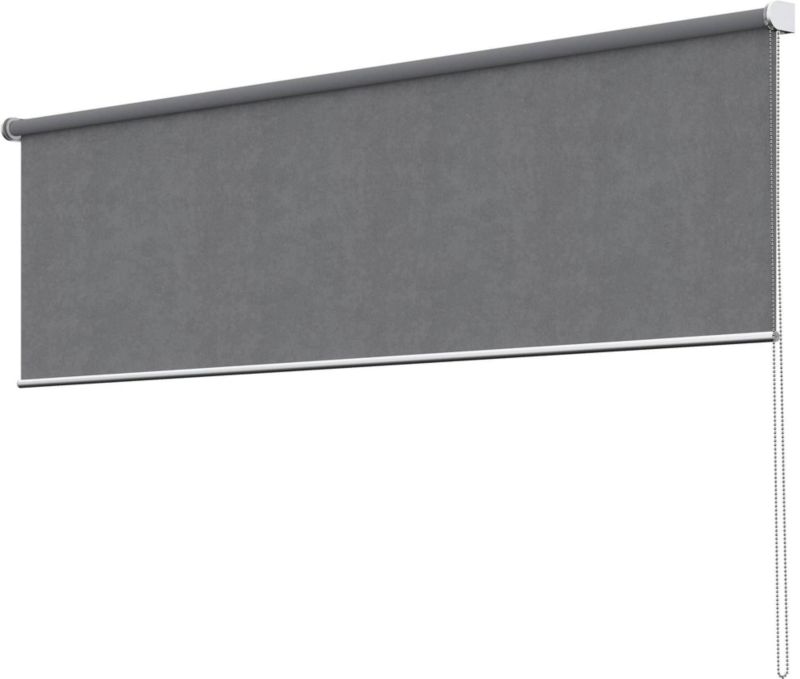 Velvet rullegardin 37 x 180 cm i stålgrå