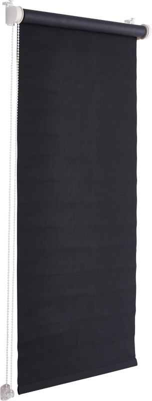 Mørklægningsrullegardin Colours Boreas 57 x 180 cm sort