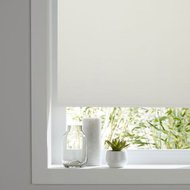Termorullegardin Colours Pama 57 x 195 cm hvid