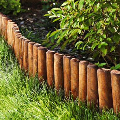 Rollborder høvlet 180 x 15 cm Ø 23 x 46 mm brun