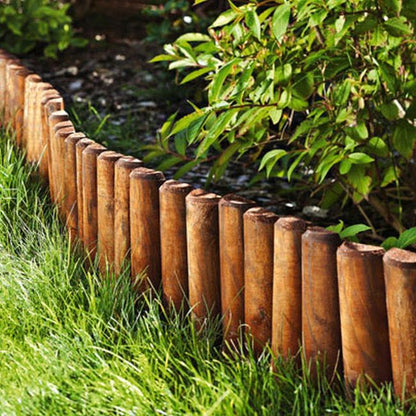 Rollborder høvlet 200 x 25 cm Ø 60 mm brun