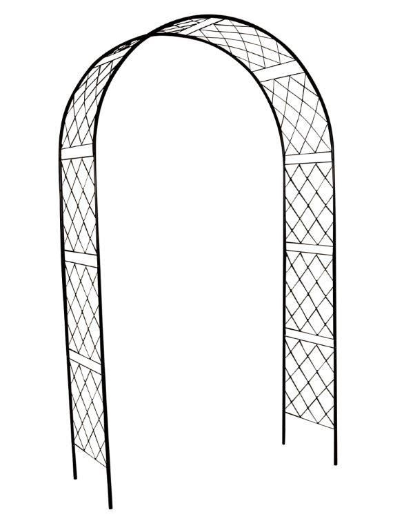 Rosenbue 120x240x50 cm Sort Metal