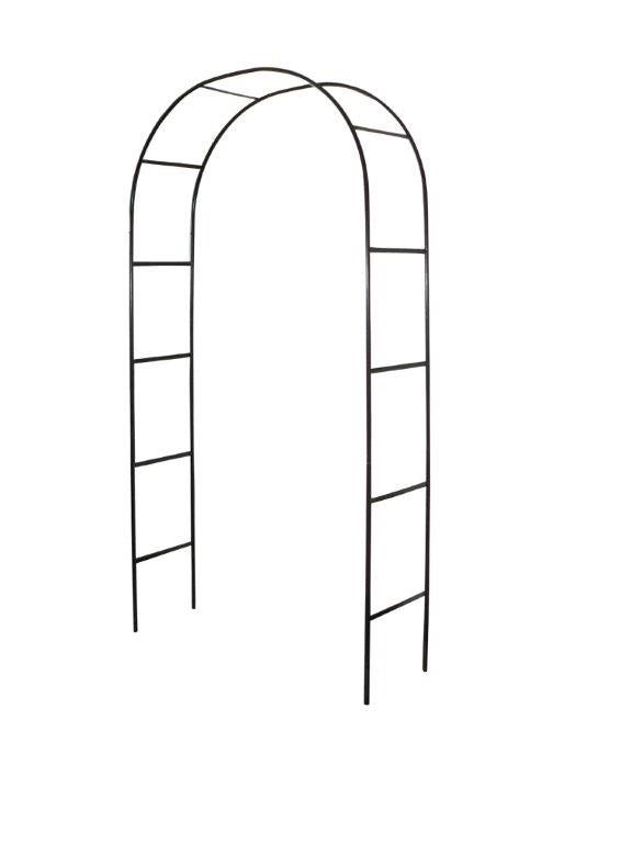 Rosenbue 240x140x40 cm Sort Metal