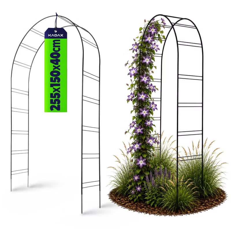 Rosenbue Pergola 255 cm Sort Stål