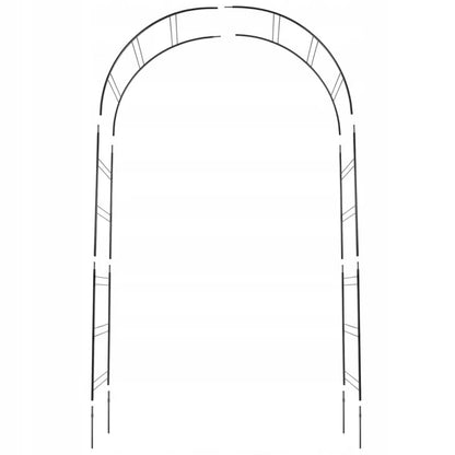 Rosenbue Pergola 255 cm Sort Stål