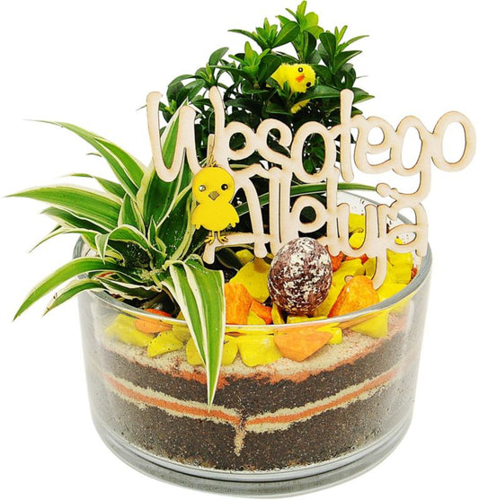 Planter i glasfad 15 cm