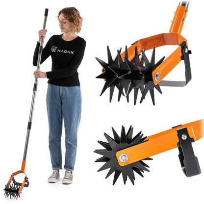 Roterende Håndkultivator 180 cm Rustfrit Stål