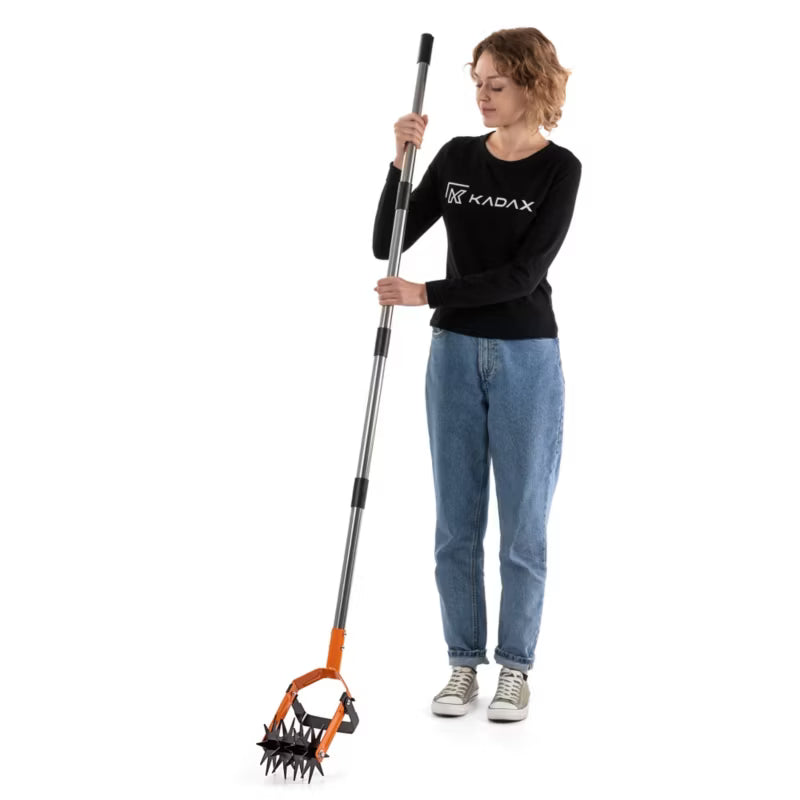 Roterende Håndkultivator 180 cm Rustfrit Stål