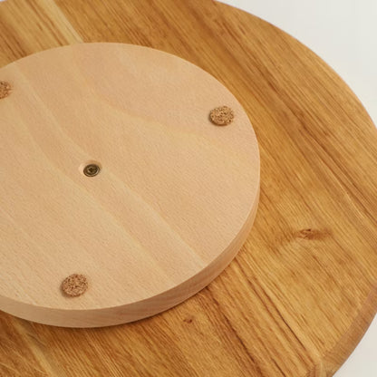 Roterende Serveringsbræt Ø33,5 cm Træ Mørk