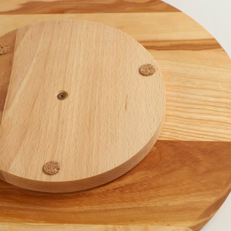 Roterende Serveringsbræt Træ 4 Rum Ø33 cm