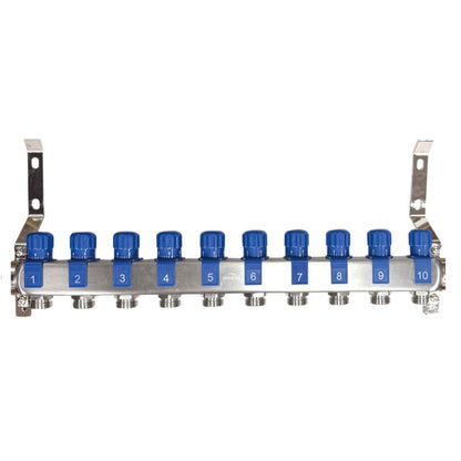 Varmefordeler Prov INOX Plus 10 Kredse Rustfrit Stål