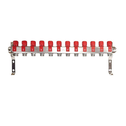 Varmefordelerrør 12 Kredse Rustfrit Stål | PM-07-012-Z