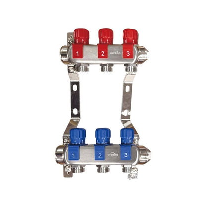 Varmefordeler 3 Kredse Rustfrit Stål PM-07-003-Z