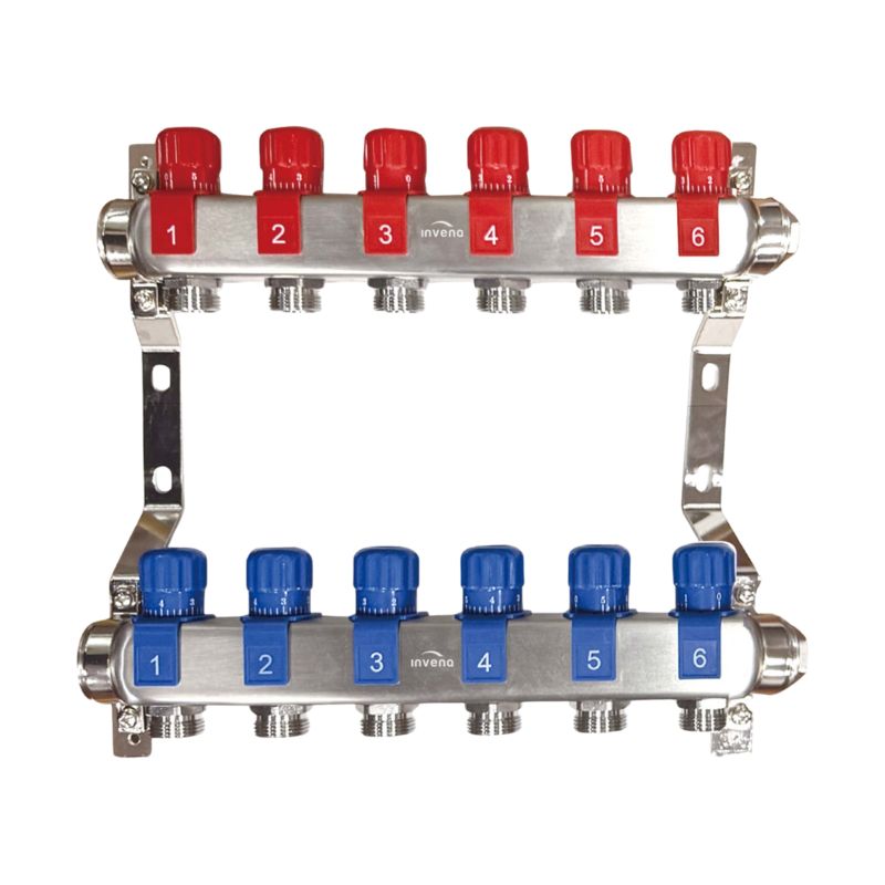 Varmefordeler 6 Kredse Rustfrit Stål PM-07-006-Z