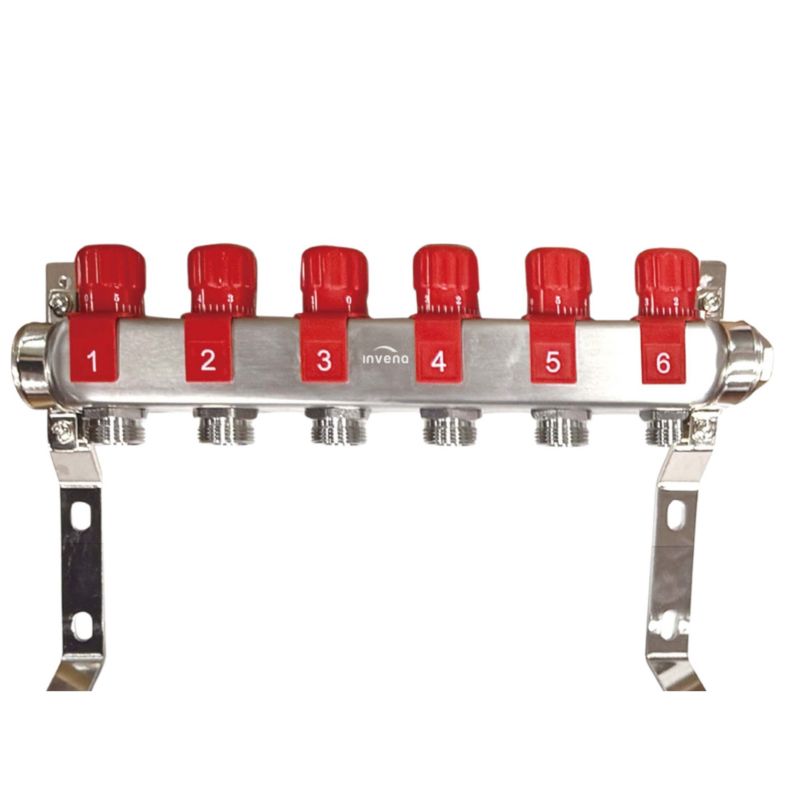 Varmefordeler 6 Kredse Rustfrit Stål PM-07-006-Z