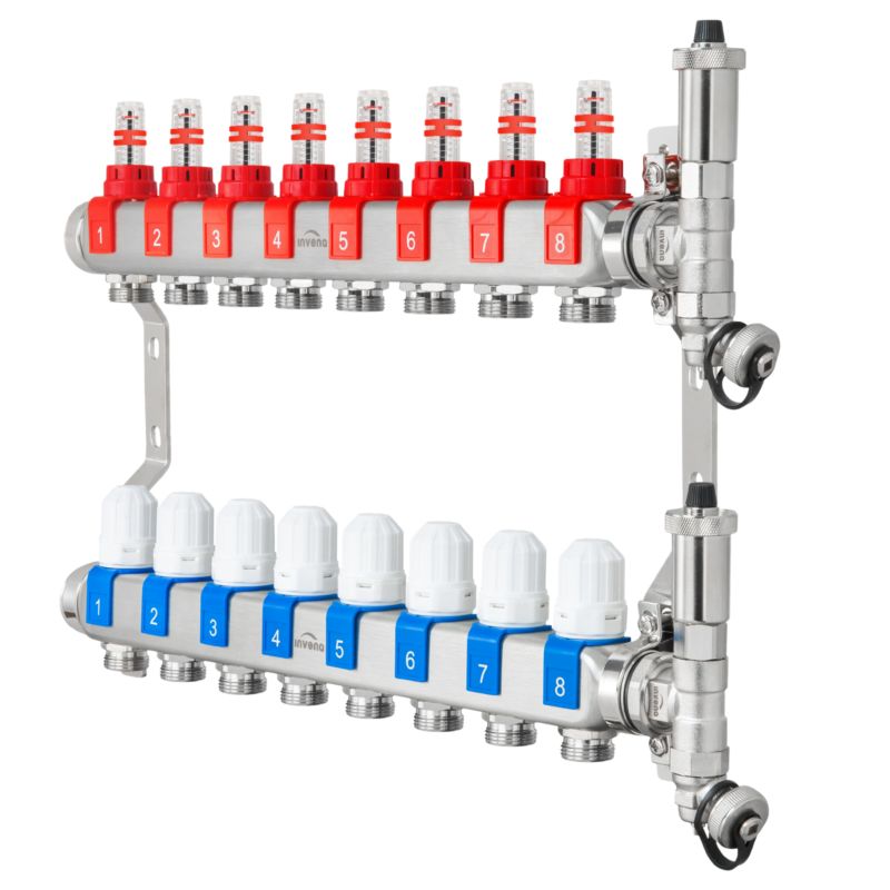 Gulvvarmeshunt 8 Kredse Rustfrit Stål PM-06-008