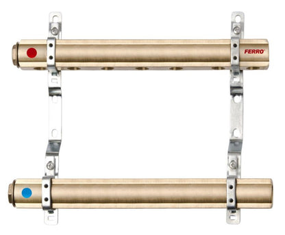 Messing Fordelerrør 1" 9 Kredse R022801008