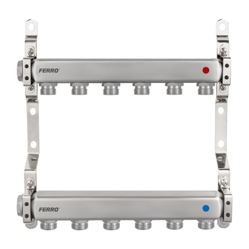 Fordelerrør Rustfrit Stål 7 Kredse 435 mm FC-RO07S