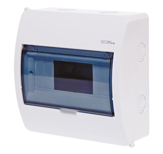 Overflademonteret el-tavle Elektro-Plast Elegant 1 x 8 moduler IP40