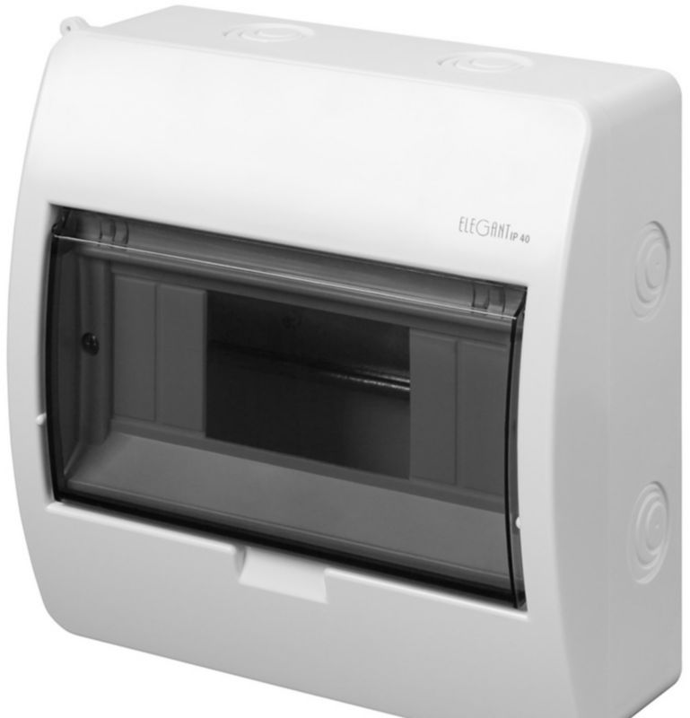 Overflademonteret el-tavle Elektro-Plast Elegant 1 x 8 moduler IP40