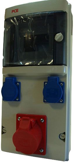 PCE Star overflademonteret fordelingsboks IP44 6-moduls