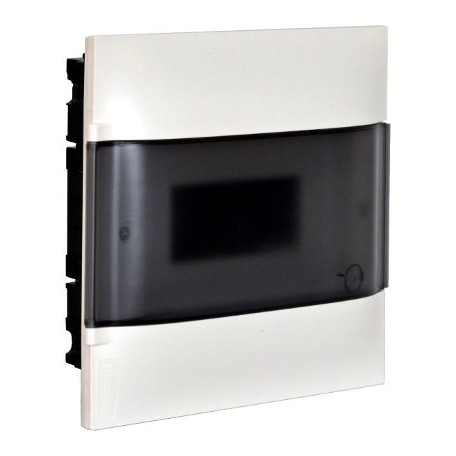 Indbygget tavle Legrand 1 x 12 moduler med røgfarvede døre