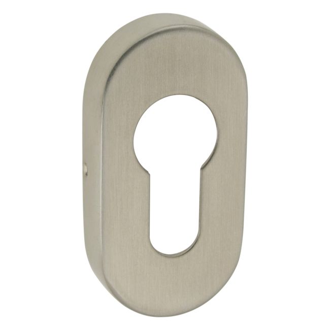Oval Roset til Låsecylinder Rustfrit Stål