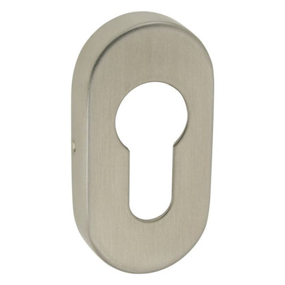 Oval Roset til Låsecylinder Rustfrit Stål