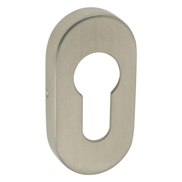 Oval Roset til Låsecylinder Rustfrit Stål