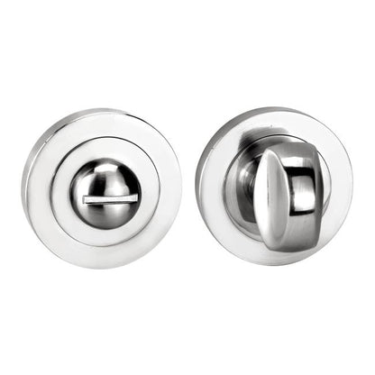 Dørroset WC Rund Chrom Aluminium 60 mm | 5907467756189