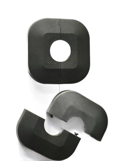 Delt roset Zalpol S.C. 25 mm grafitgrå 1 stk.