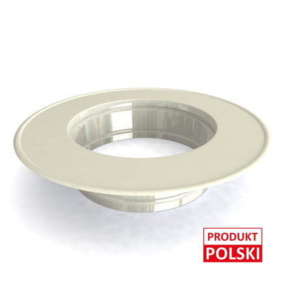 Skorstensroset Ø180 mm Hvid AL-180-ROZ-B