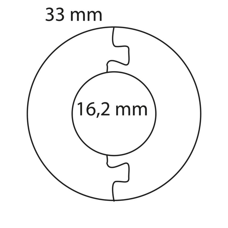 GoodHome skjuleroset i PVC, Ø 16 mm, hvid, 2 stk.