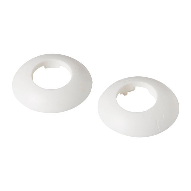 GoodHome skjuleroset i PVC, Ø 16 mm, hvid, 2 stk.